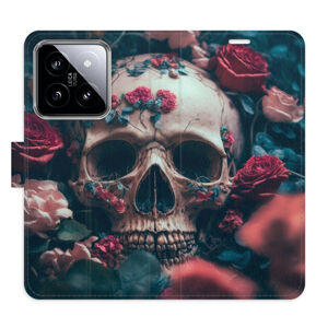 Flipové puzdro iSaprio - Skull in Roses 02 - Xiaomi 14