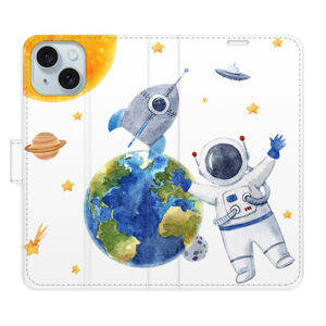 Flipové puzdro iSaprio - Space 06 - iPhone 15