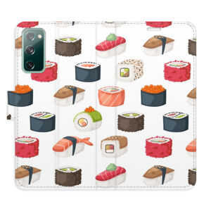 Flipové puzdro iSaprio - Sushi Pattern 02 - Samsung Galaxy S20 FE