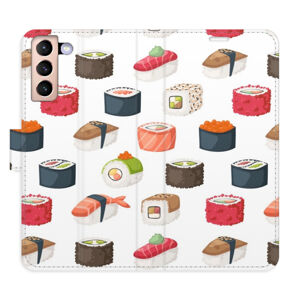 Flipové puzdro iSaprio - Sushi Pattern 02 - Samsung Galaxy S21