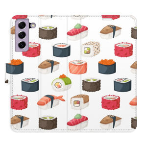Flipové puzdro iSaprio - Sushi Pattern 02 - Samsung Galaxy S21 FE 5G