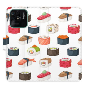 Flipové puzdro iSaprio - Sushi Pattern 02 - Xiaomi Redmi 10C