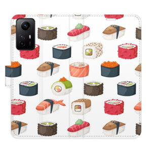 Flipové puzdro iSaprio - Sushi Pattern 02 - Xiaomi Redmi Note 12S
