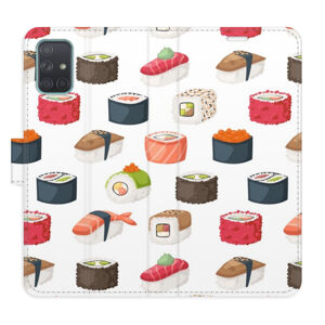 Flipové puzdro iSaprio - Sushi Pattern 02 - Samsung Galaxy A71